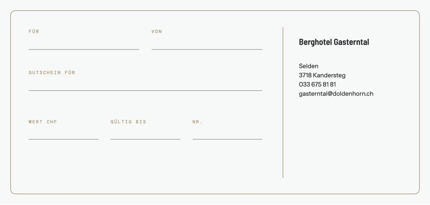 Gutschein · Rückseite