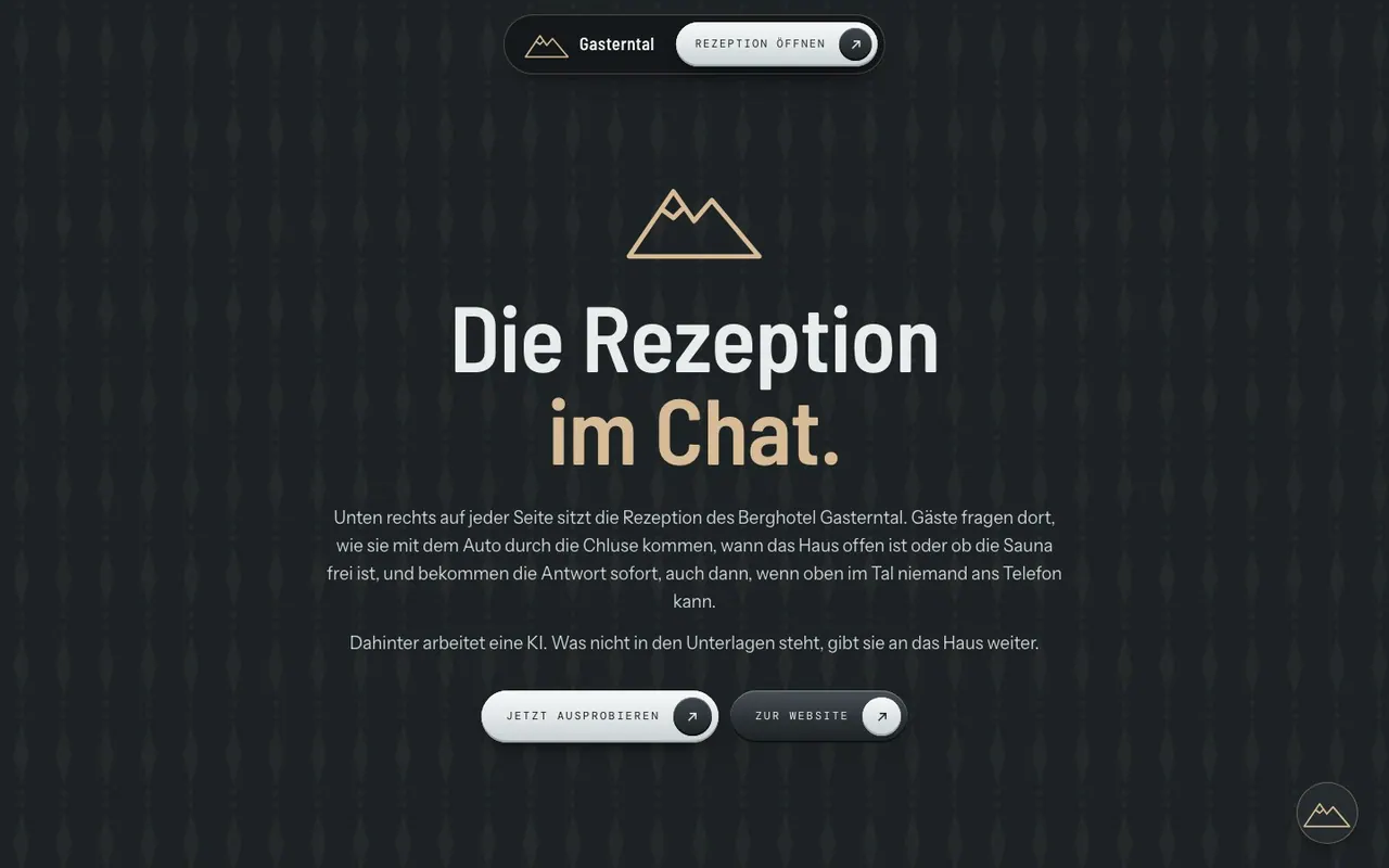Die Seite «Rezeption im Chat»