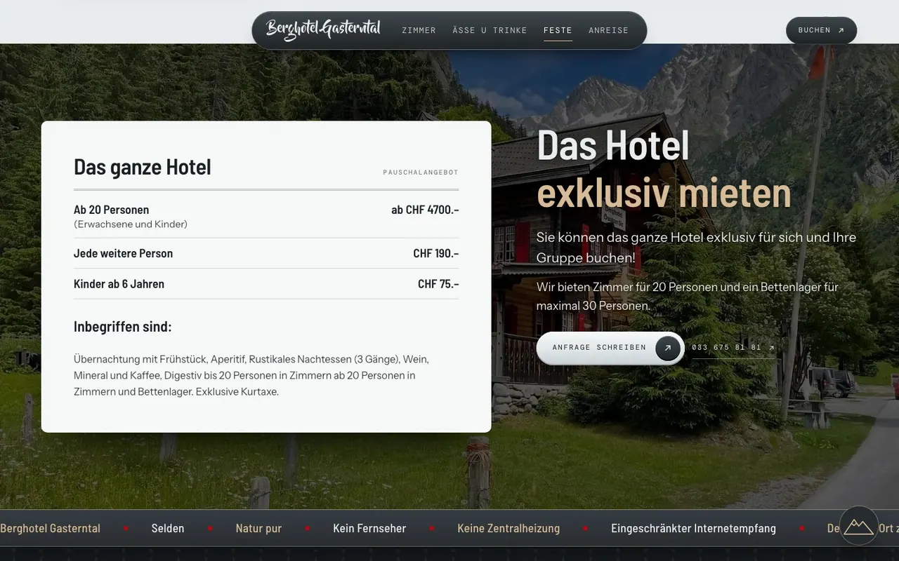 Richtpreis fürs ganze Haus