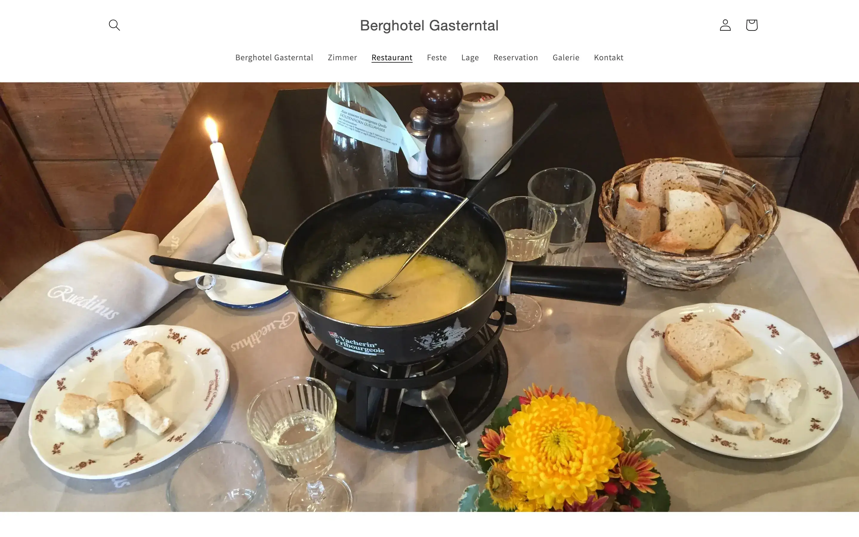 Heute: Ässe u trinke auf berghotel-gasterntal.ch
